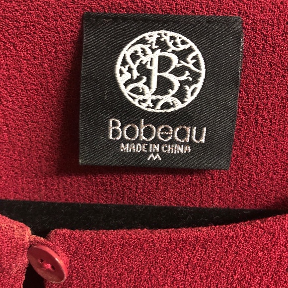 Maroon long sleeve dress - Picture 2 of 2